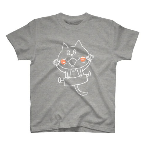 猫のボン太グッズ（白線） スタンダードTシャツ