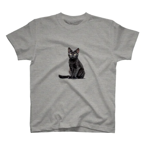 黒猫ちも（シンプル） スタンダードTシャツ