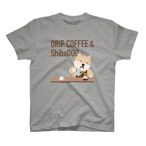 DRIP COFFEE & ShibaDOG Regular Fit T-Shirt