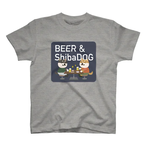 BEER & ShibaDog（ビールと柴犬） Regular Fit T-Shirt