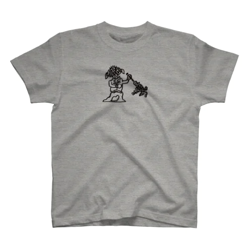 戦争反対 ミックスグレー Regular Fit T-Shirt