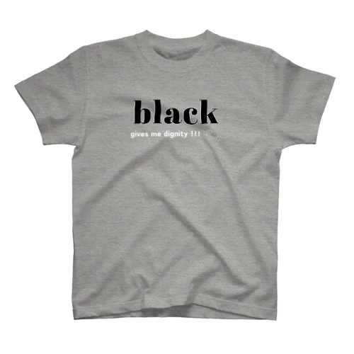 大人の推し活グッズ　おしゃれ　　推しカラー  推し色　カラーロゴＴシャツ（ブラック ） Regular Fit T-Shirt