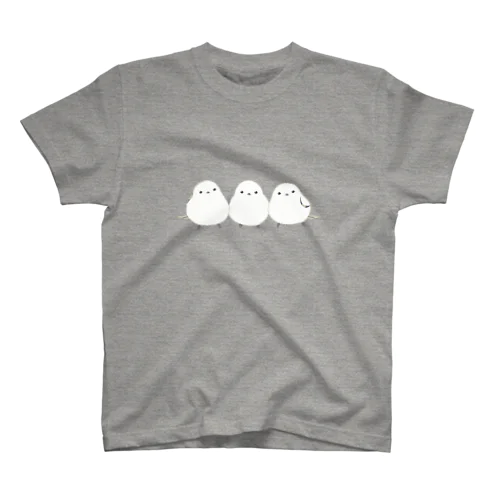 ３羽のシマエナガ Regular Fit T-Shirt