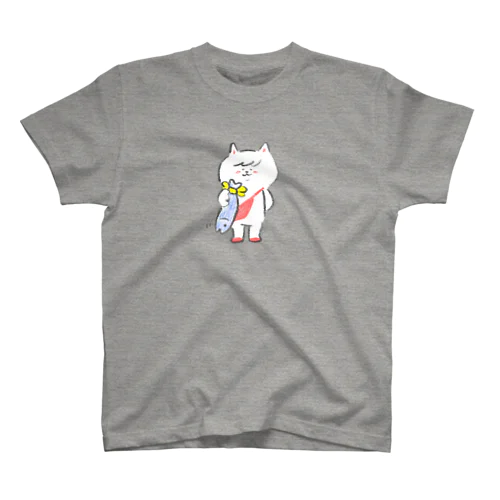 ポシェットにゃんこ協会 おさかなギフト スタンダードTシャツ