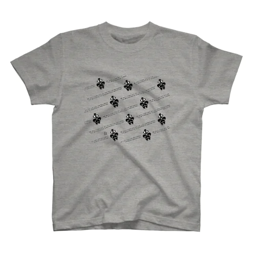 土器Ｔ フロント柄プリントTシャツ Regular Fit T-Shirt