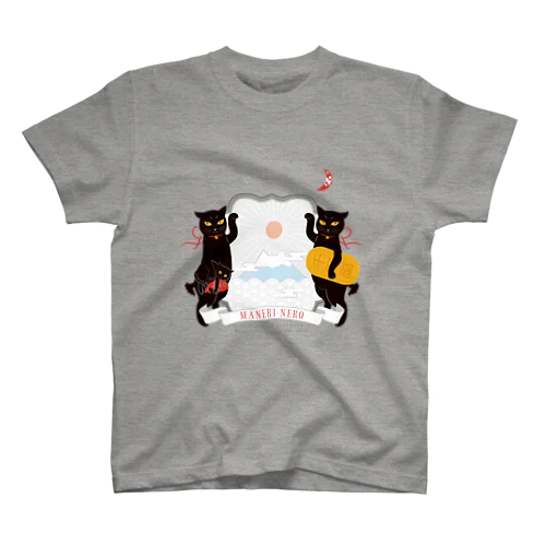 銀鉤舎　招き猫 スタンダードTシャツ