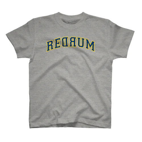 REDRUM 灰×紺 Regular Fit T-Shirt
