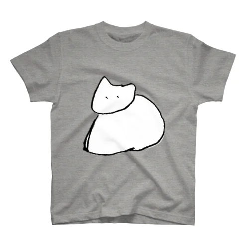 しろねこ　ふぁー スタンダードTシャツ