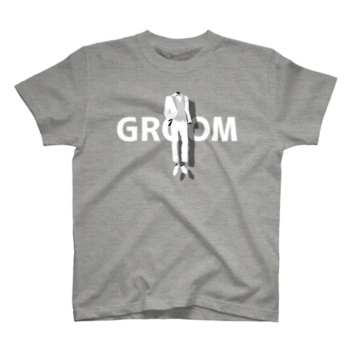 ペア(GROOM)タキシード_白_FW スタンダードTシャツ