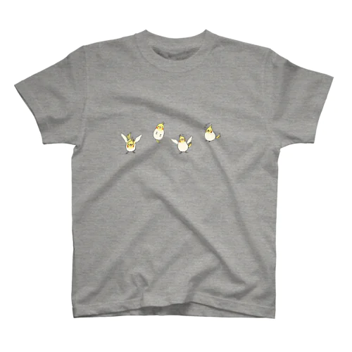 オカメ4羽 티셔츠