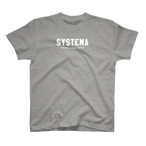 SYSTEMA【白文字】 Regular Fit T-Shirt