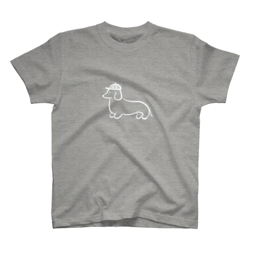 Dog white スタンダードTシャツ