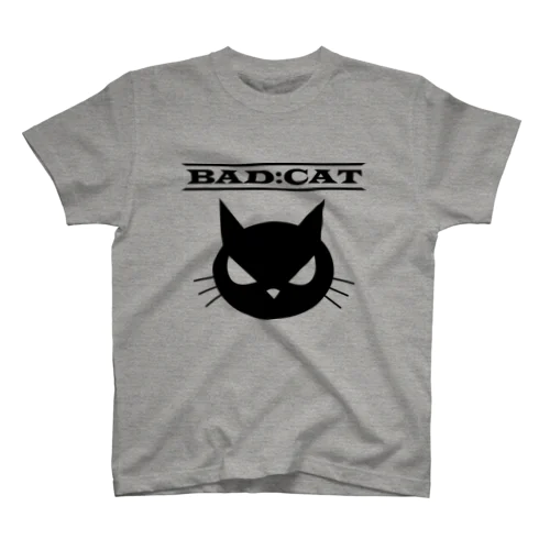 反抗期の猫 BAD:CAT 黒猫ver スタンダードTシャツ