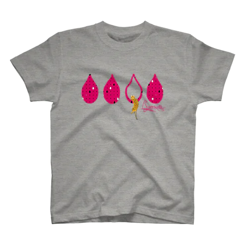 Tear Drop[Red-Bengal] Regular Fit T-Shirt