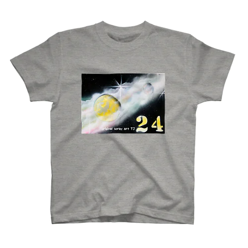 【NO.24 宇宙の雲海 〜original spray art〜】 Regular Fit T-Shirt