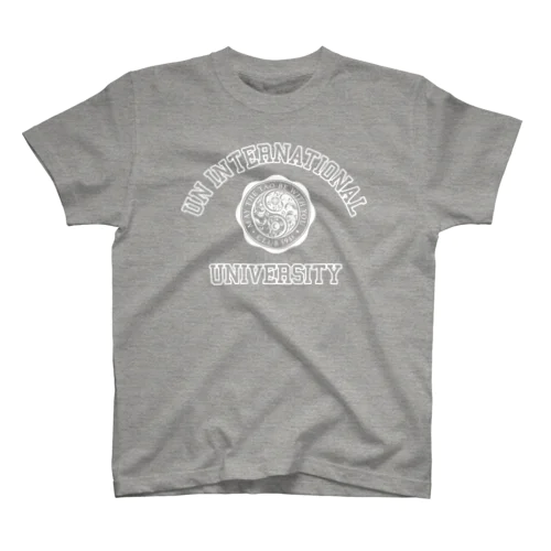 UN INTERNATIONAL UNIVERSITY（WHITE PRINT） スタンダードTシャツ