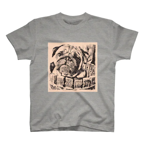 パグTYPE-A（I love pugs） Regular Fit T-Shirt