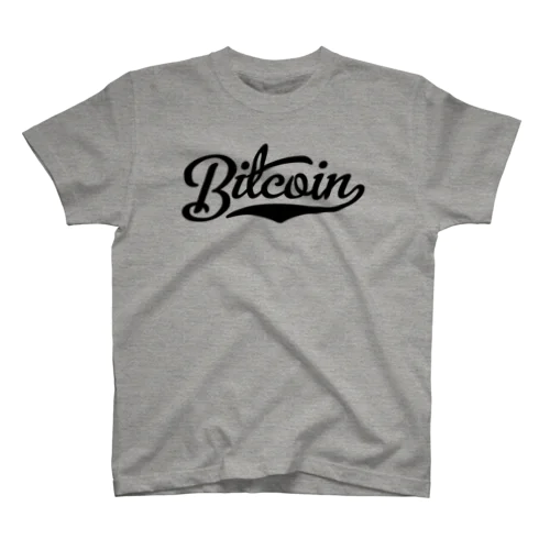 bitcoin #1 black font Regular Fit T-Shirt