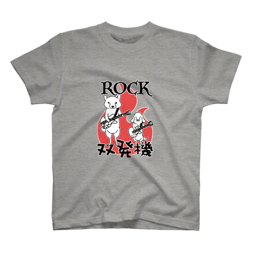 ROCK双発機（炎） Regular Fit T-Shirt
