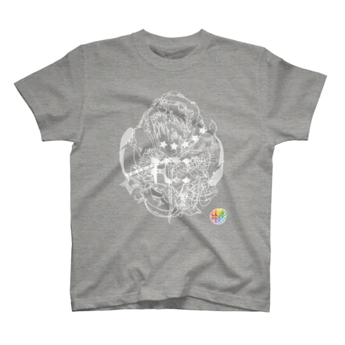 ザ・ソール カラー(Color) モノクロタイプ Outline theSOLE Color Regular Fit T-Shirt