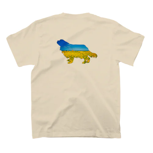 🇺🇦ウクライナ緊急チャリティー🇺🇦キャバリア Family＊cavalier SunflowerField_PrayForUkraina Regular Fit T-Shirt