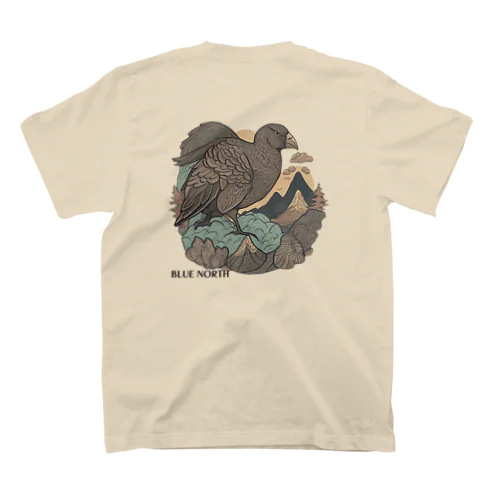 【BLUE NORTH】岩山の鳥 スタンダードTシャツ