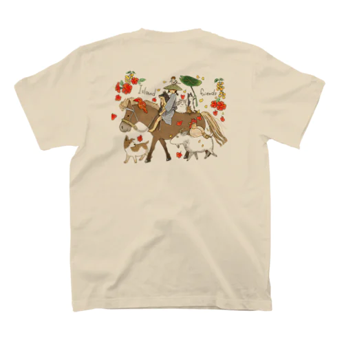 私の与那国馬の友達(花あり) Regular Fit T-Shirt