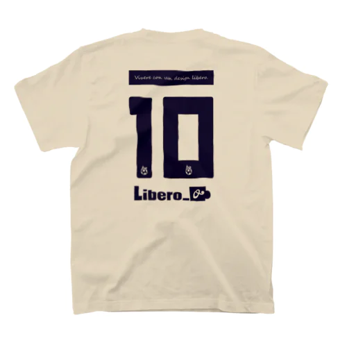 LIbero_orso くまさん（背面プリント+胸ワンポイント） スタンダードTシャツ