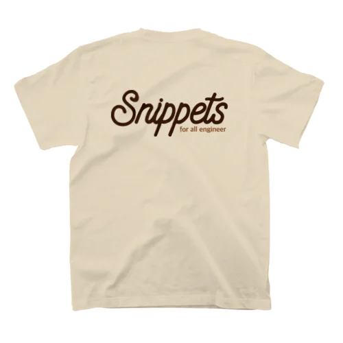 Snippets brown スタンダードTシャツ