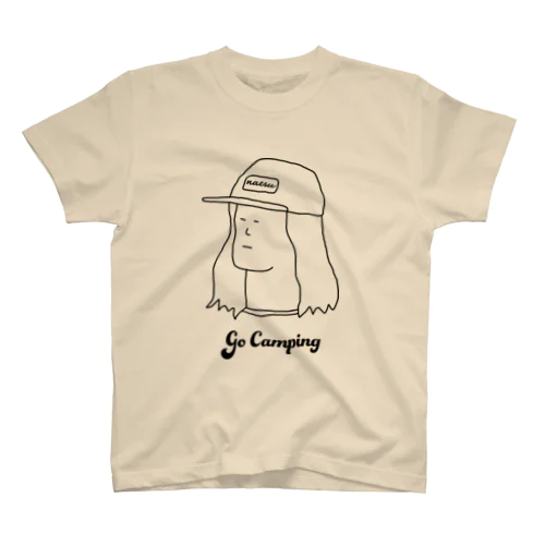 これからCAMPに行くおにいさん 線画ver. スタンダードTシャツ