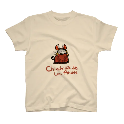 Chinchilla de los andes(アンデスのチンチラ) スタンダードTシャツ