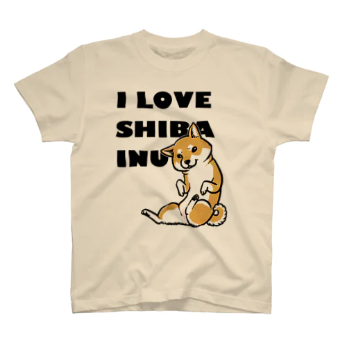 I LOVE SHIBA INU（新バージョン・赤柴） Regular Fit T-Shirt