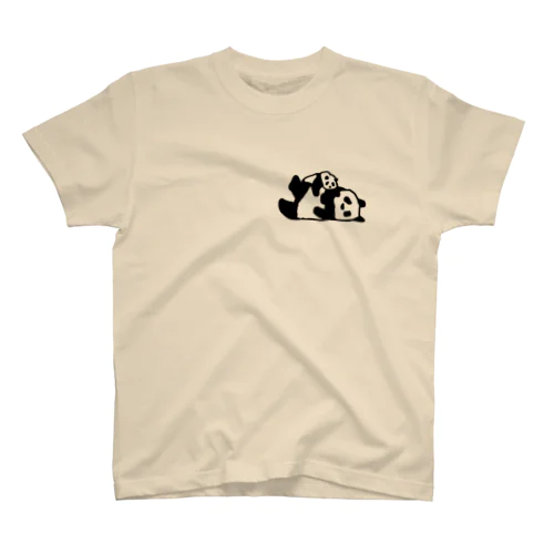 【前後】がんばらないよ【パンダ】 Regular Fit T-Shirt
