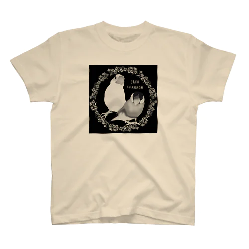 モノクロ文鳥さん Regular Fit T-Shirt