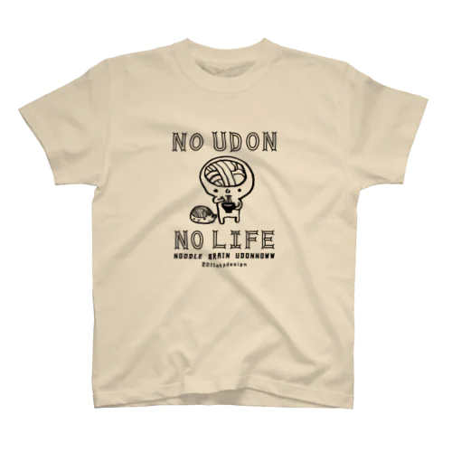 NO UDONうどん脳BL スタンダードTシャツ