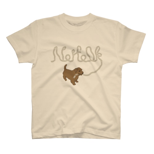 Let's go on a walk together!!(norfolk terrier) Regular Fit T-Shirt
