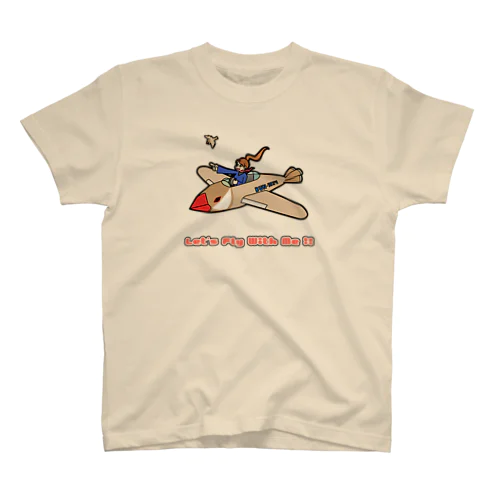 【シナモン文鳥】文鳥飛行機 Regular Fit T-Shirt