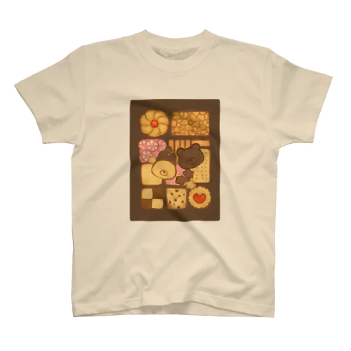 くまときつねのクッキー缶 スタンダードTシャツ