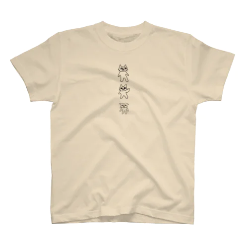 ねこ・スタンド スタンダードTシャツ