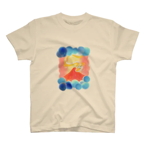 赤富士と金龍 【しあわせ夢絵 公式 オリジナルグッズ】 Regular Fit T-Shirt