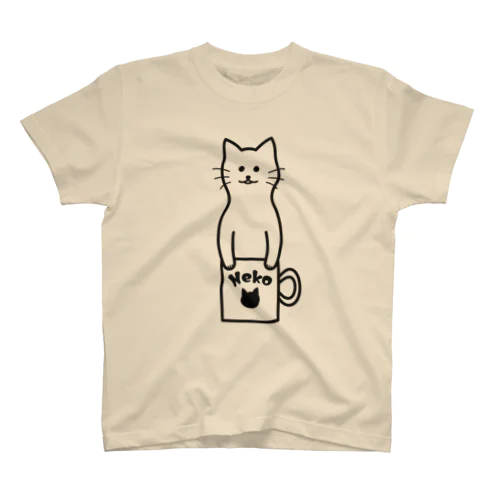 【猫コップ】 スタンダードTシャツ