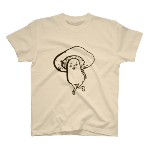 SHIITAKE！しいたけ！単色 Regular Fit T-Shirt