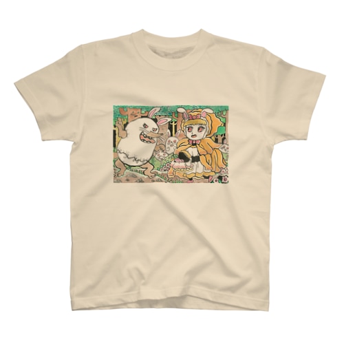 ウサ耳のカラをかぶったオオカミ　ENDO　Yuki Regular Fit T-Shirt