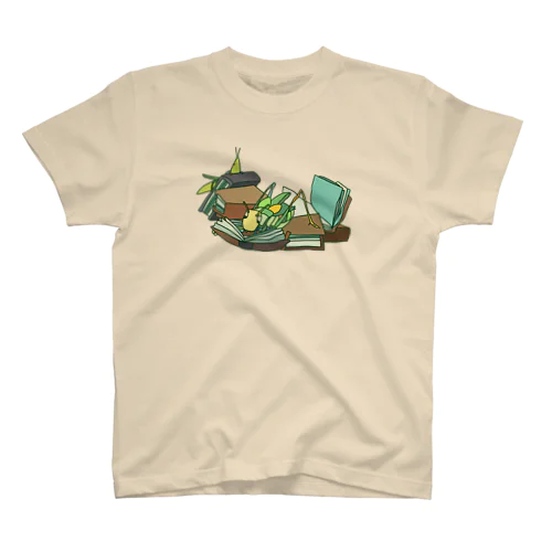 本の虫　キリギリスとバッタ スタンダードTシャツ