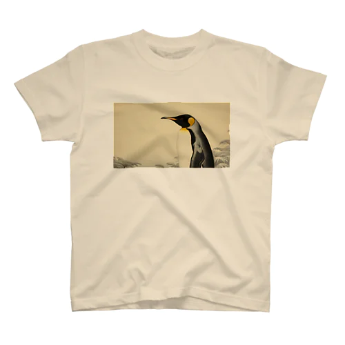 浮世絵 冬のコウテイペンギン スタンダードTシャツ