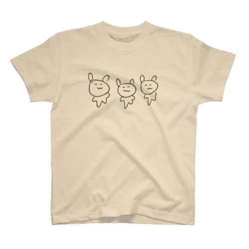 さんびきうさぎ Regular Fit T-Shirt