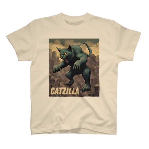 ゴジラになりたい猫 CATZILLA スタンダードTシャツ