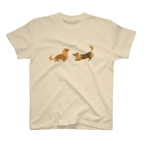 守護ダックスフンド　guardian dachshunds Regular Fit T-Shirt