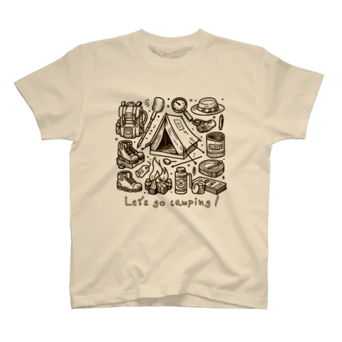 キャンプに行こう！【Let's go camping!】 Regular Fit T-Shirt