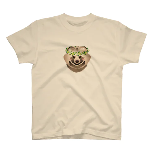 花冠たぬき Regular Fit T-Shirt